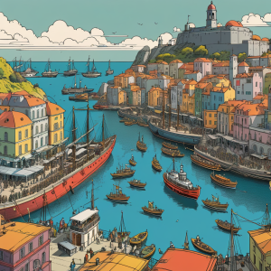 Coasters set of 6 – old-port-city