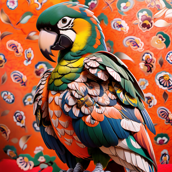 Coasters set of 6 – Parrot Theme - Image 10