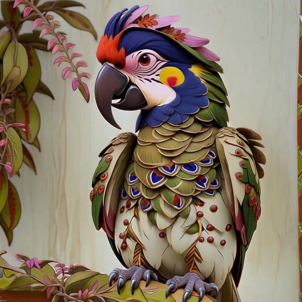 Coasters set of 6 – Parrot Theme - Image 11