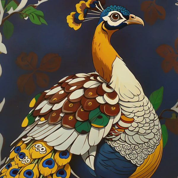 Coasters set of 6 – Peacock Theme - Image 14