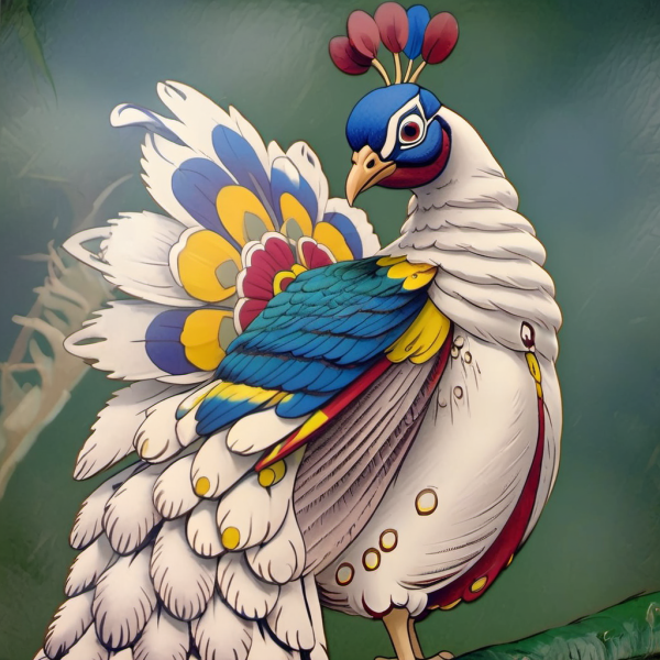 Coasters set of 6 – Peacock Theme - Image 13