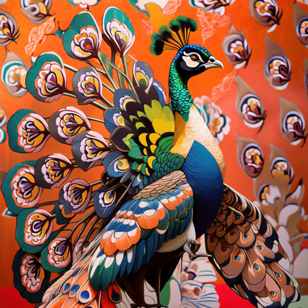 Coasters set of 6 – Peacock Theme - Image 12
