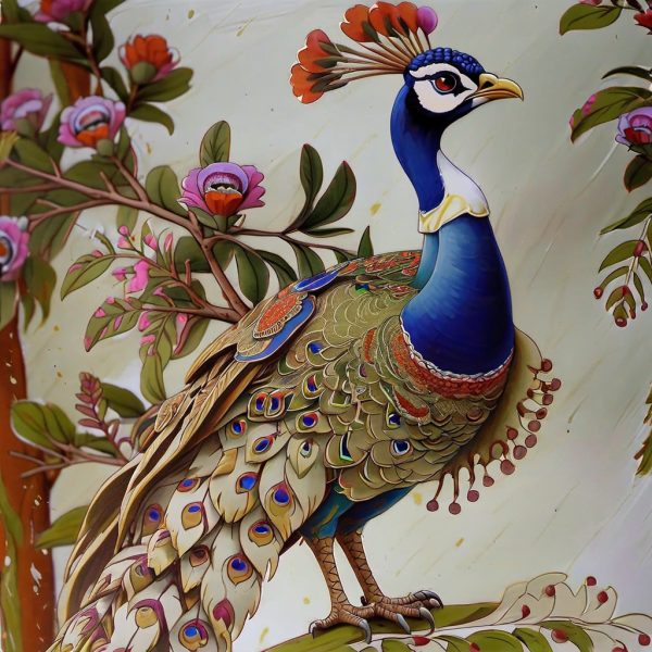 Coasters set of 6 – Peacock Theme - Image 11