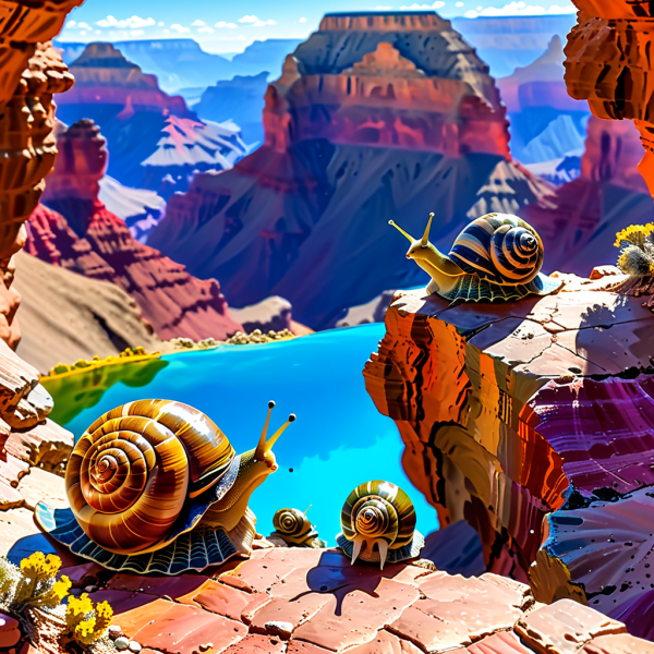 Coasters set of 6 – snail-canyon - Image 5