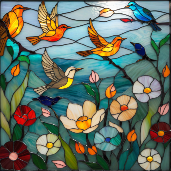 stained-glass-birds