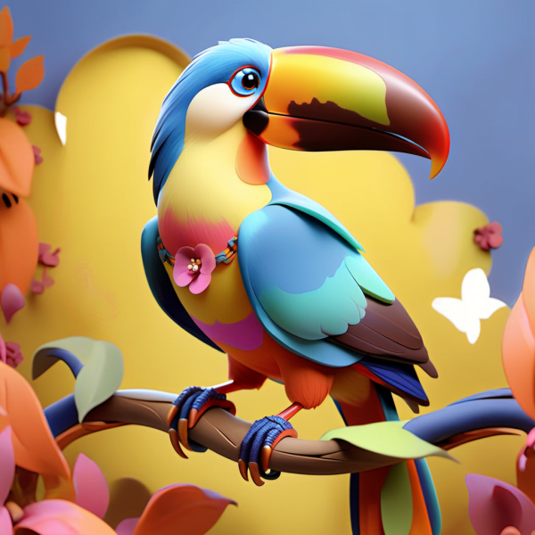 Coasters set of 6 – Toucan Theme - Image 6