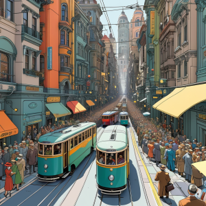 Coasters set of 6 – tram-city