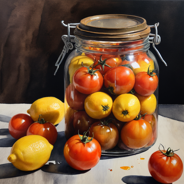 Coasters set of 6 – vegetable-jar - Image 6