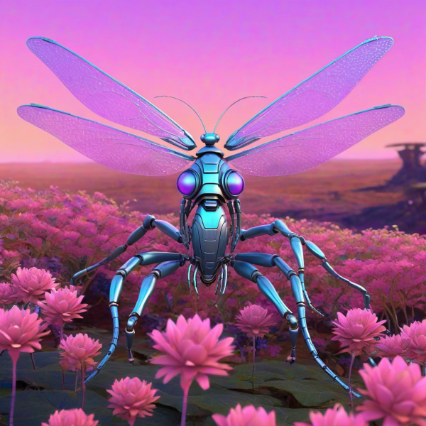 Coasters set of 6 – cyborg insect - Image 8