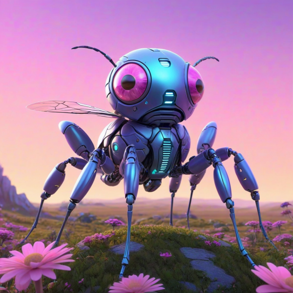 Coasters set of 6 – cyborg insect - Image 7