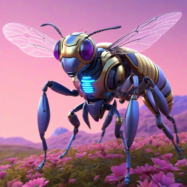 Coasters set of 6 – cyborg insect - Image 5