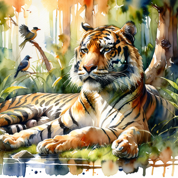 Coasters set of 6 – watercolor-animals - Image 18