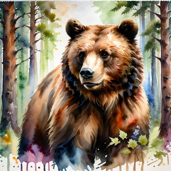 Coasters set of 6 – watercolor-animals - Image 9