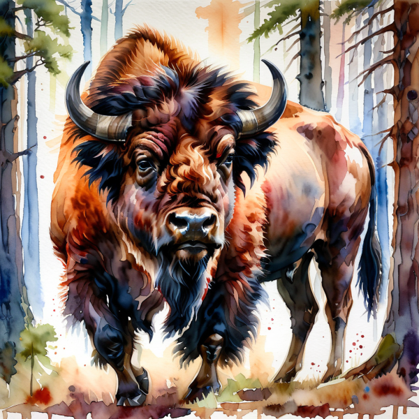 Coasters set of 6 – watercolor-animals - Image 8
