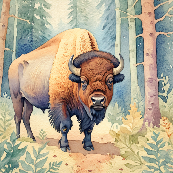 Coasters set of 6 – watercolor-animals - Image 7