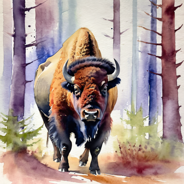 Coasters set of 6 – watercolor-animals - Image 6