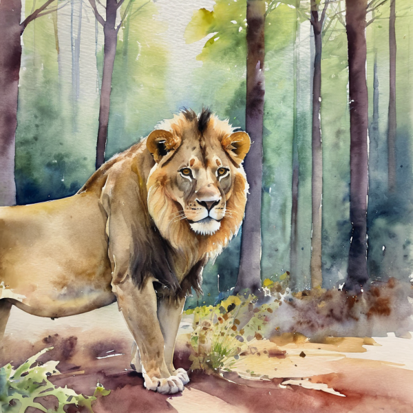Coasters set of 6 – watercolor-animals - Image 5