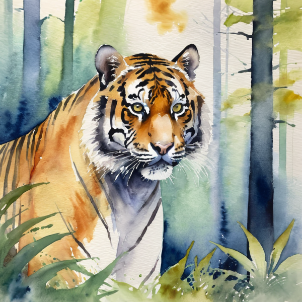 Coasters set of 6 – watercolor-animals - Image 4