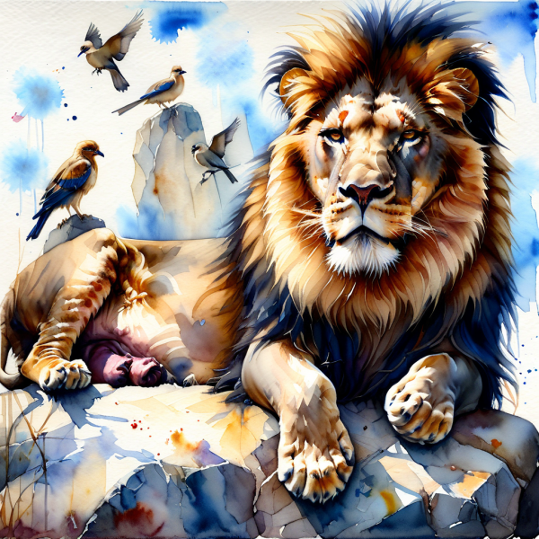 Coasters set of 6 – watercolor-animals - Image 17