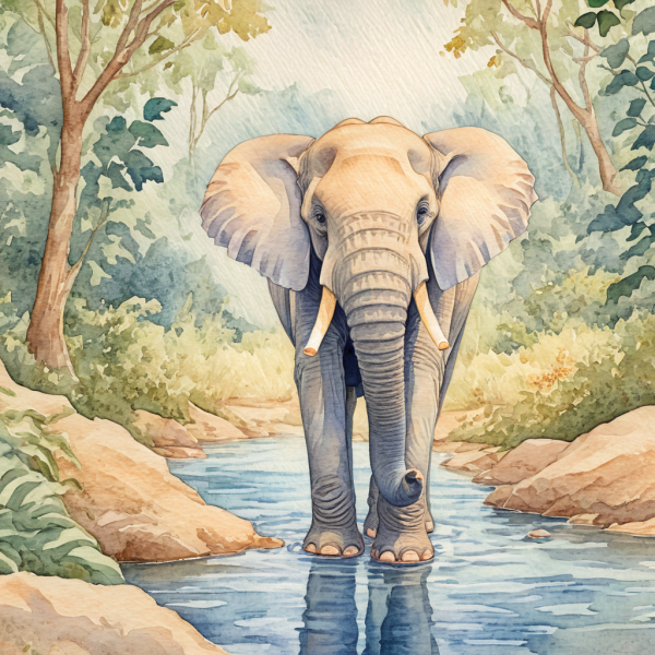 Coasters set of 6 – watercolor-animals - Image 14