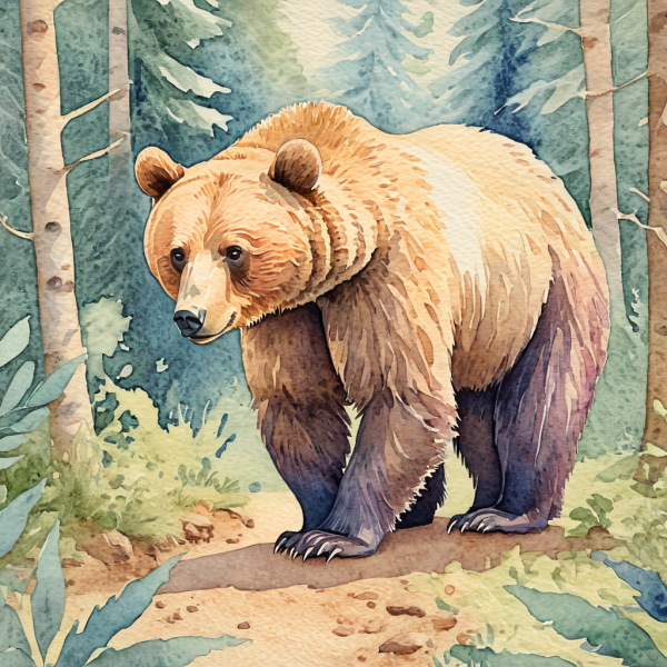 Coasters set of 6 – watercolor-animals - Image 10